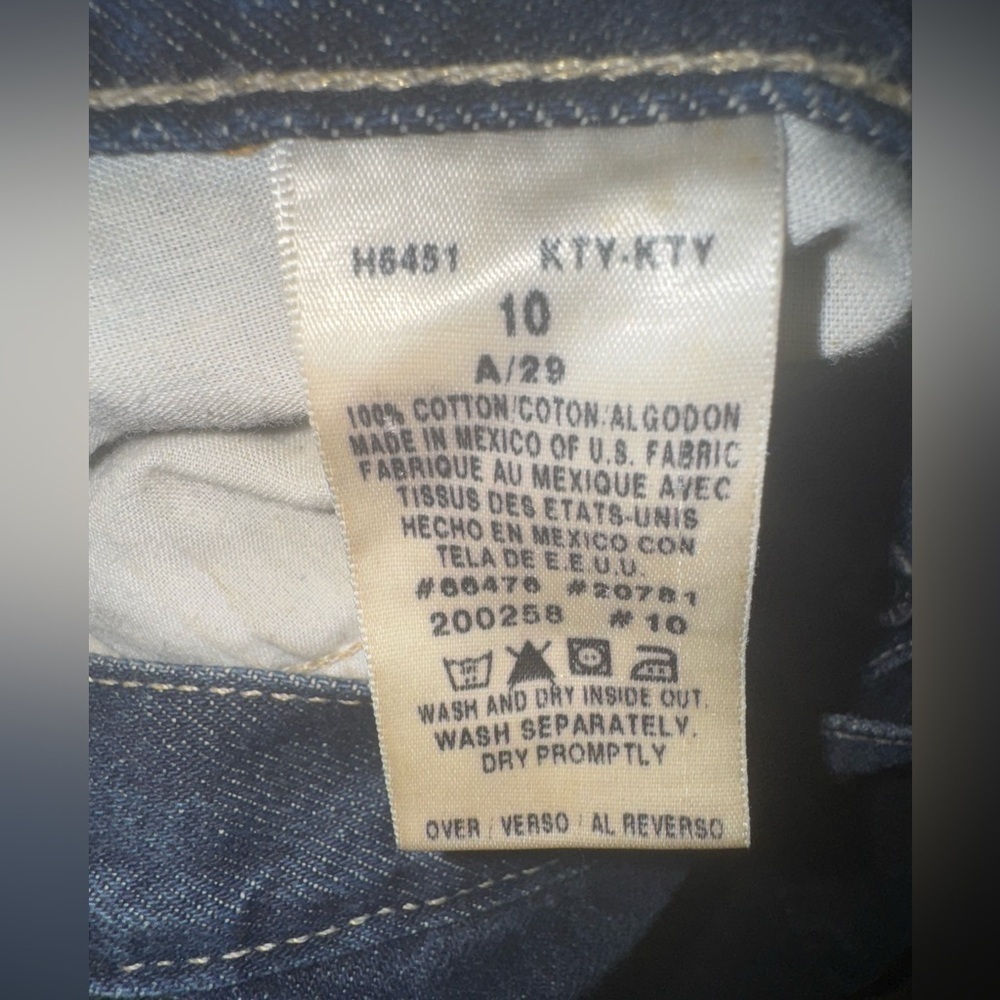 Tommy Hilfiger Straight Leg Dark Wash Jeans Size 10 - Picture 7 of 7